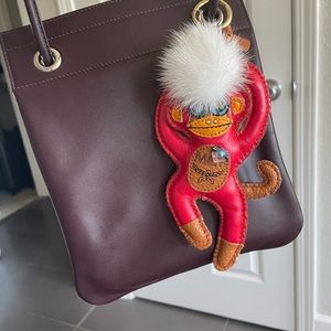 MCM monkey keychain charm